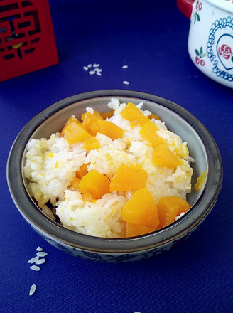 Pumpkin Congee with Polished Rice recipe