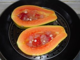 Papaya Peach Gum Beauty Soup recipe