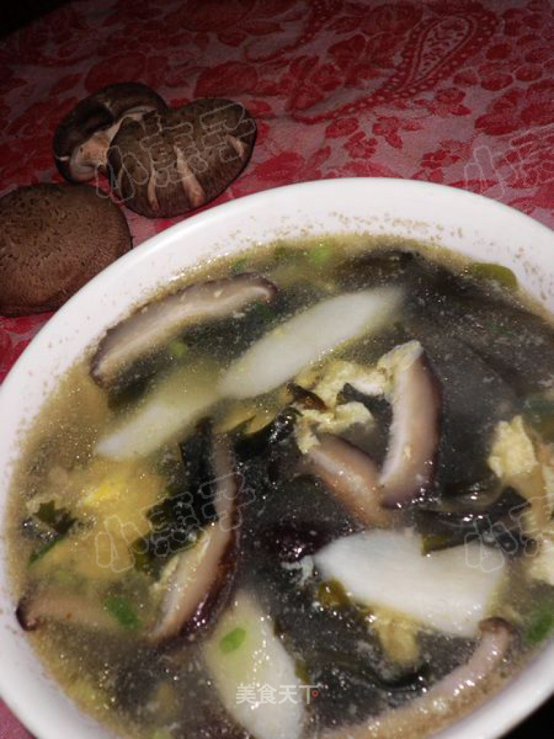 Yam, Mushroom, Sea Fungus Soup