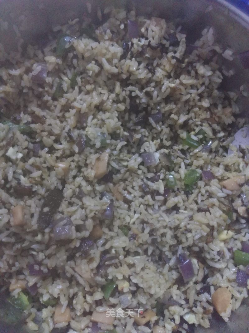 Fried Rice with Sausage and Olive Vegetables recipe