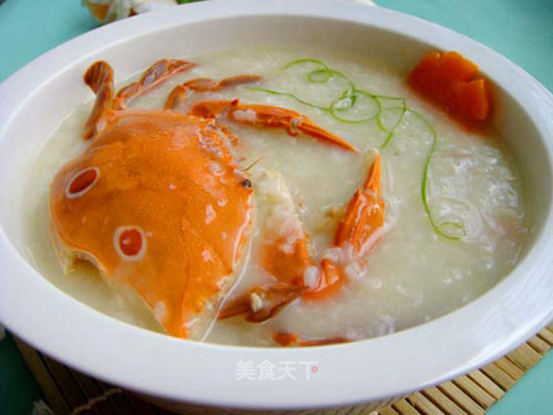 Sweet Three-eyed Crab Congee recipe
