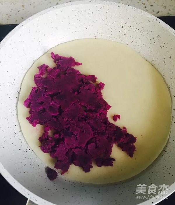 Purple Sweet Potato Cheese Soft Pie recipe