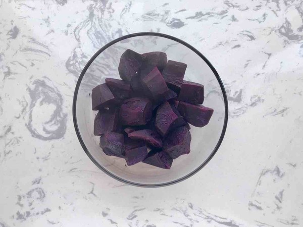 Purple Potato Bean Paste Cake recipe