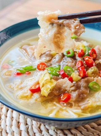 Sour and Spicy Appetizing Beef in Sour Soup recipe