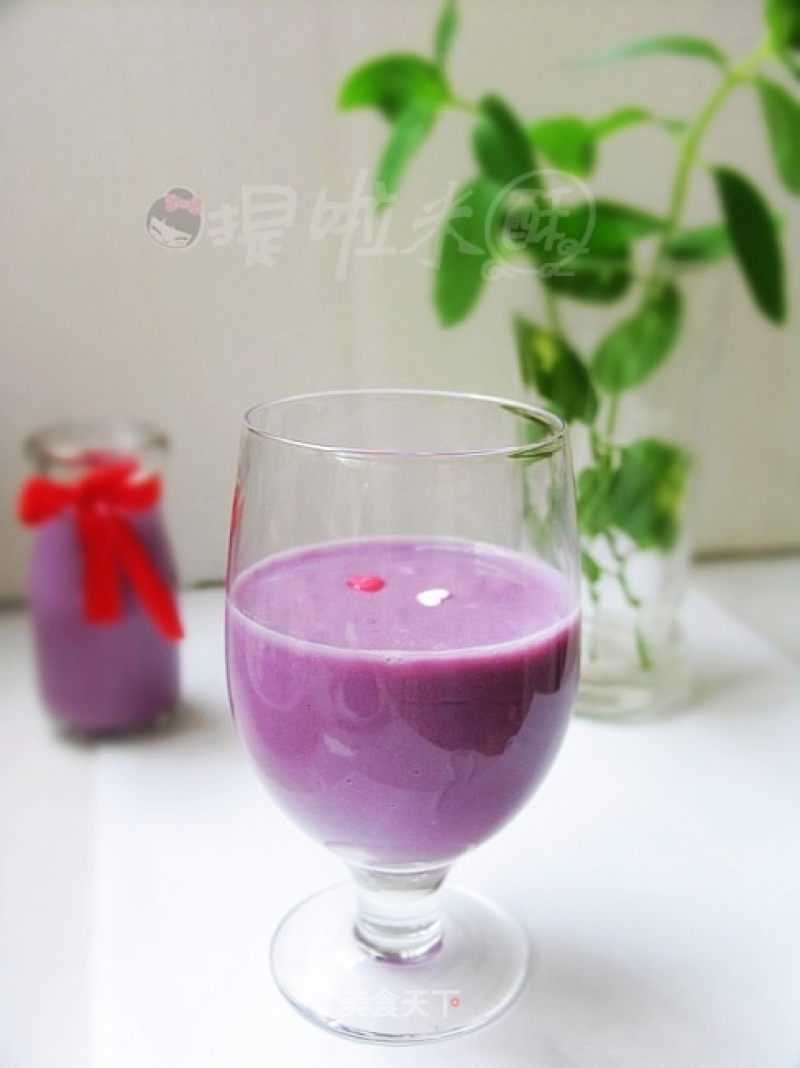 Summer Romantic Dessert-purple Sweet Potato Milkshake recipe