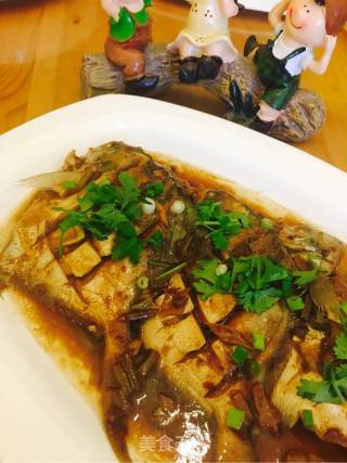 Braised Pomfret with Sauce recipe