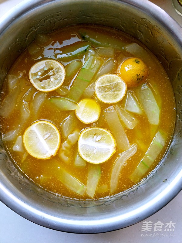 Refreshing and Refreshing-orange Juice Melon Strips recipe