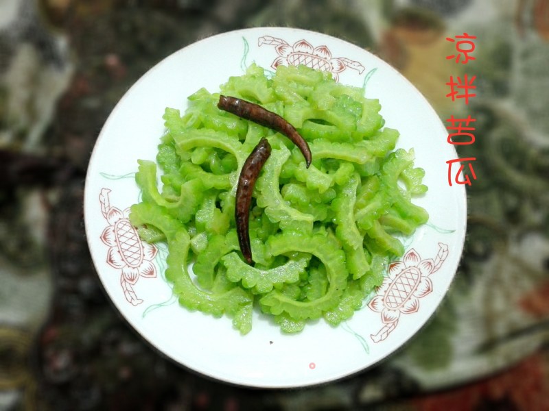 "summer Lazy Meal" Cold Bitter Gourd recipe