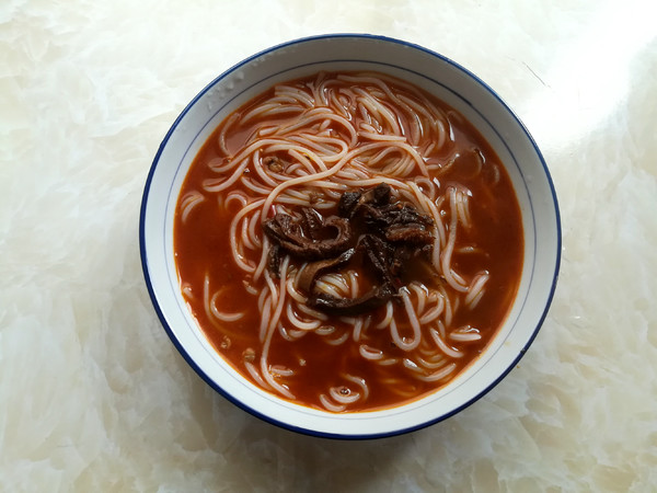 Spicy Beef Rice Noodles (quick Hand Version) recipe