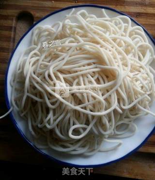 Fried Noodles with Shiitake and Ham recipe