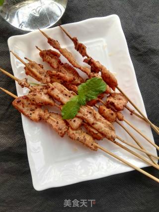 Black Pepper Chicken Skewers recipe