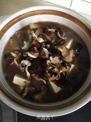 Stewed Tofu with Mushroom recipe