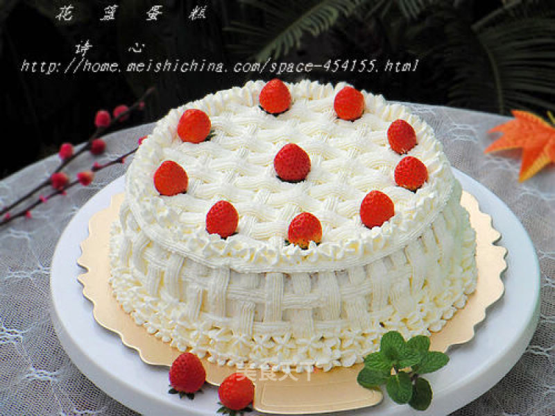 【flower Basket Cake】---- Share A Beautiful Cake Decorating recipe