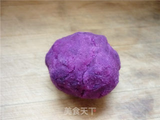Sweet Bean Paste Purple Sweet Potato Balls recipe