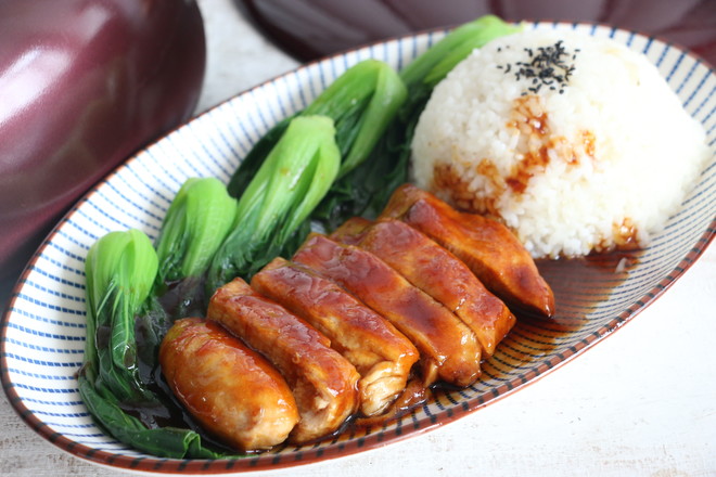 Teriyaki Chicken Chop Rice recipe