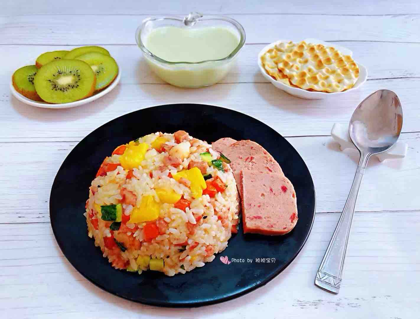 Pineapple Shrimp Fried Rice#大勇蟹田大米# recipe