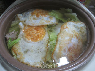 Duck Egg and Chinese Cabbage Meat Bone Soup recipe