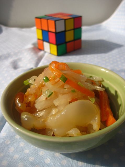 Shredded Radish Mixed with Jellyfish recipe