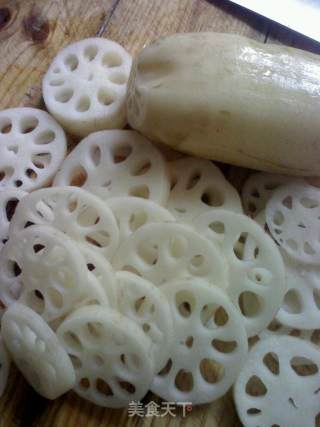 Sweet and Sour Lotus Root Slices recipe