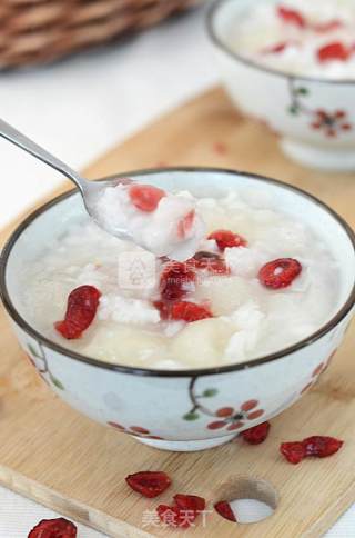 Cranberry Tremella Pear Porridge recipe