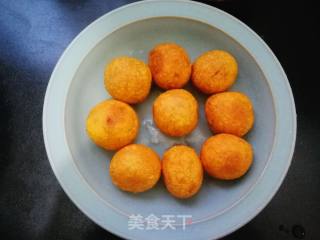 #团圆饭#orange Juice Sweet Potato Balls recipe