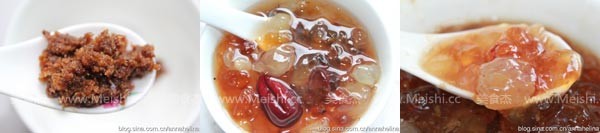 Peach Gum Soap Jelly Rice Soup recipe