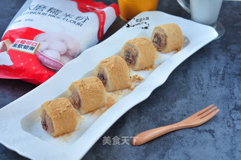 Taro and Red Bean Donkey Roll