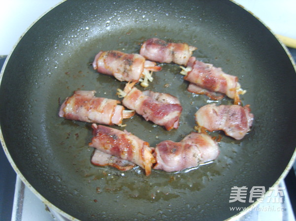 Shrimp and Enoki Mushroom Bacon Wraps recipe