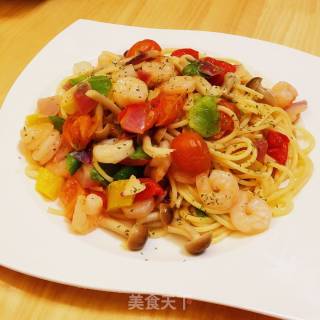 Tomato and Shrimp Pasta recipe