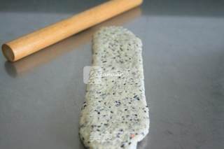 #aca烤明星大赛#black Sesame Toast (medium Species) recipe