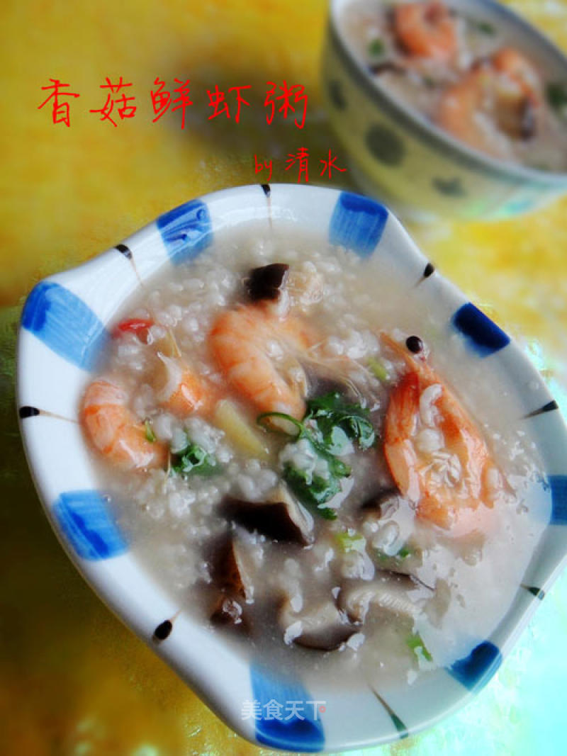 Mushroom and Shrimp Porridge recipe