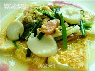 Stir-fried Tofu with Homemade Shredded Chicken recipe