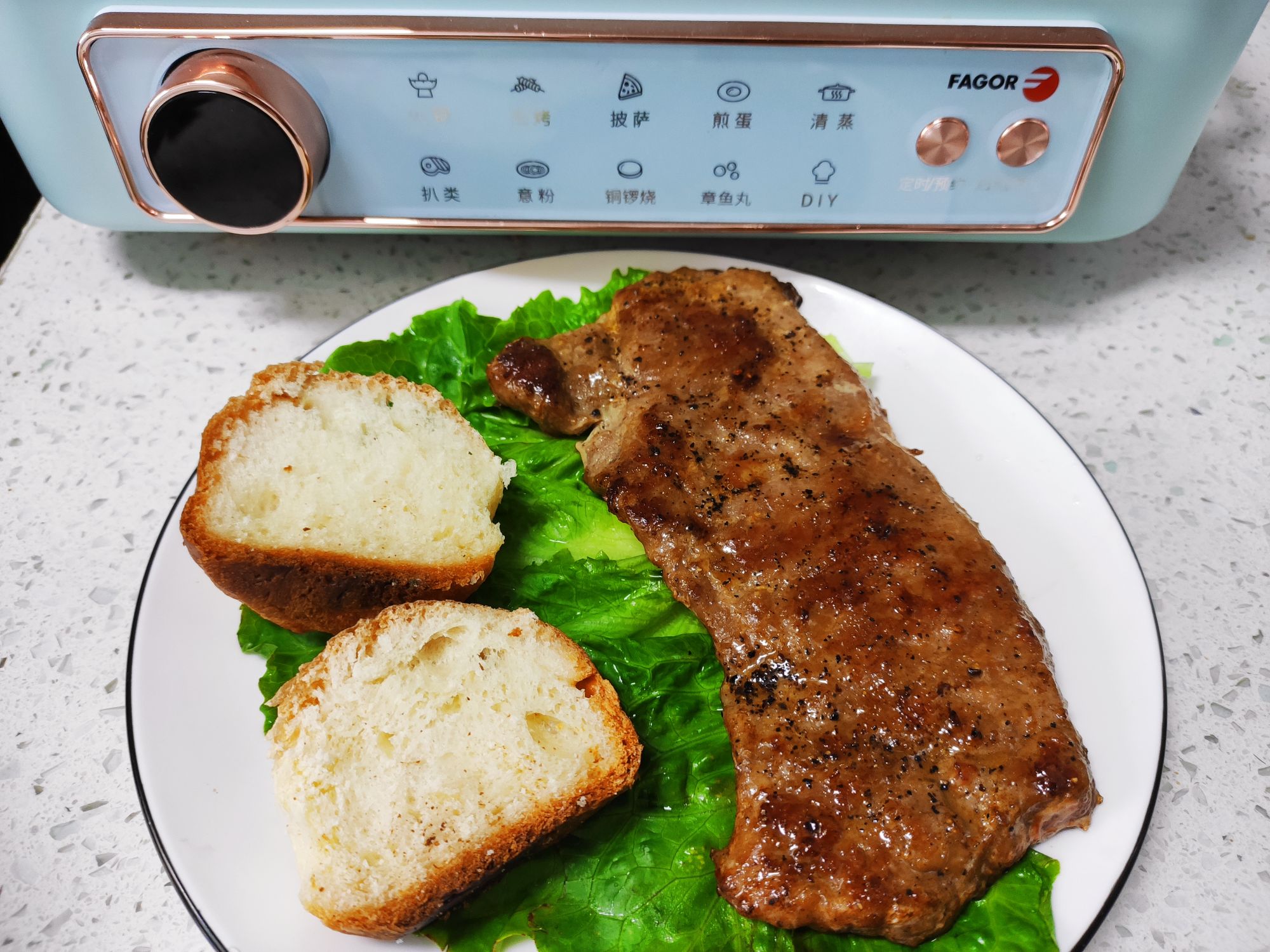 One Steak, Two Slices of Bread, One Meal recipe