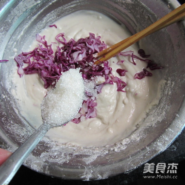 Purple Cabbage Pancakes recipe