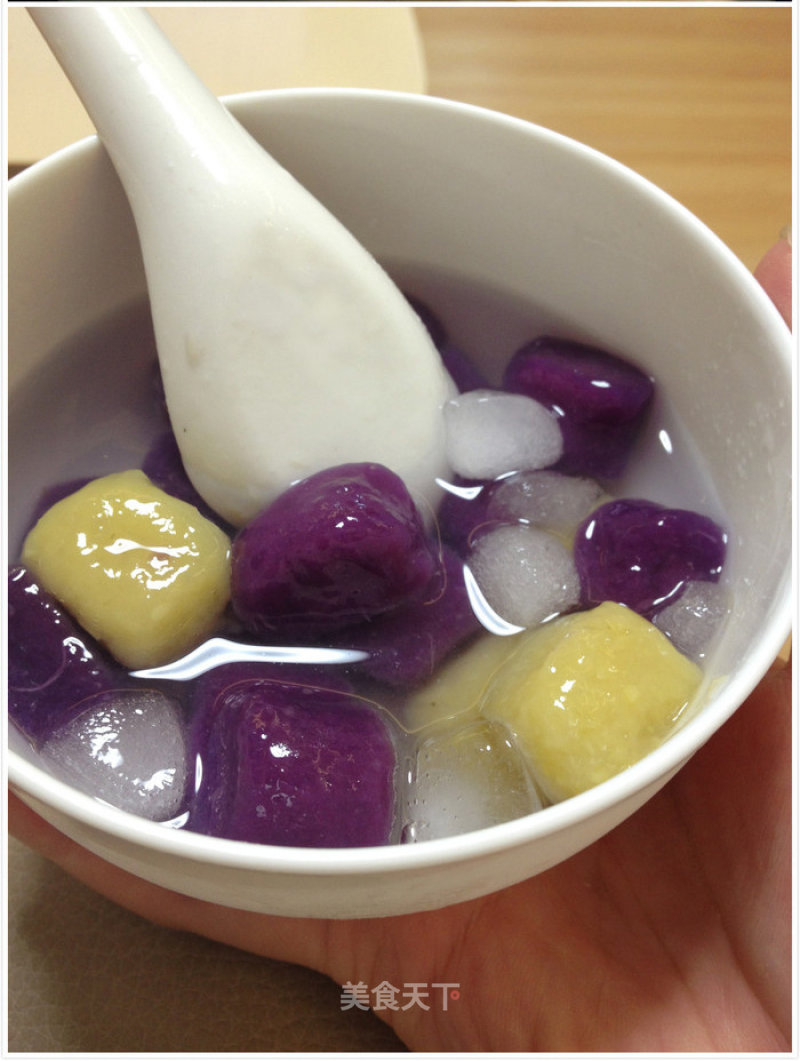 Purple Potato Taro Balls