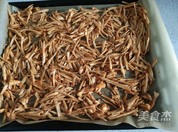 Roasted Dried Pleurotus Eryngii in Shacha Sauce recipe