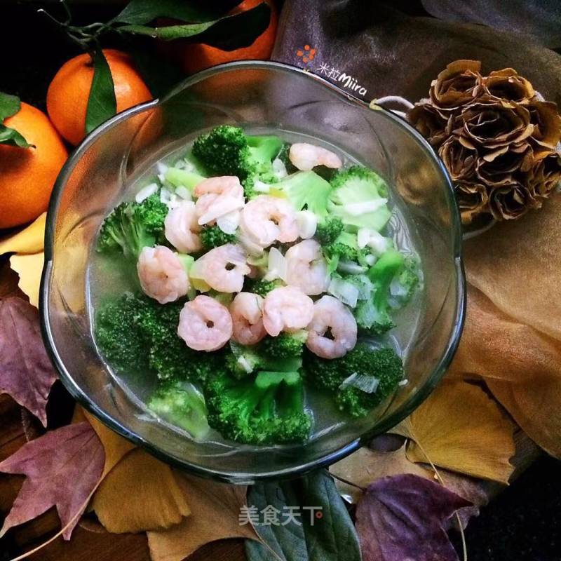 Stewed Broccoli and Shrimp recipe