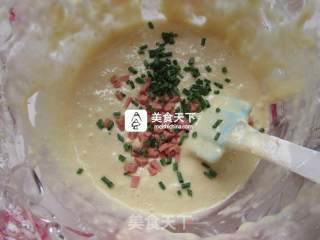 #aca烤明星大赛# Scallion Ham Salty Cake recipe