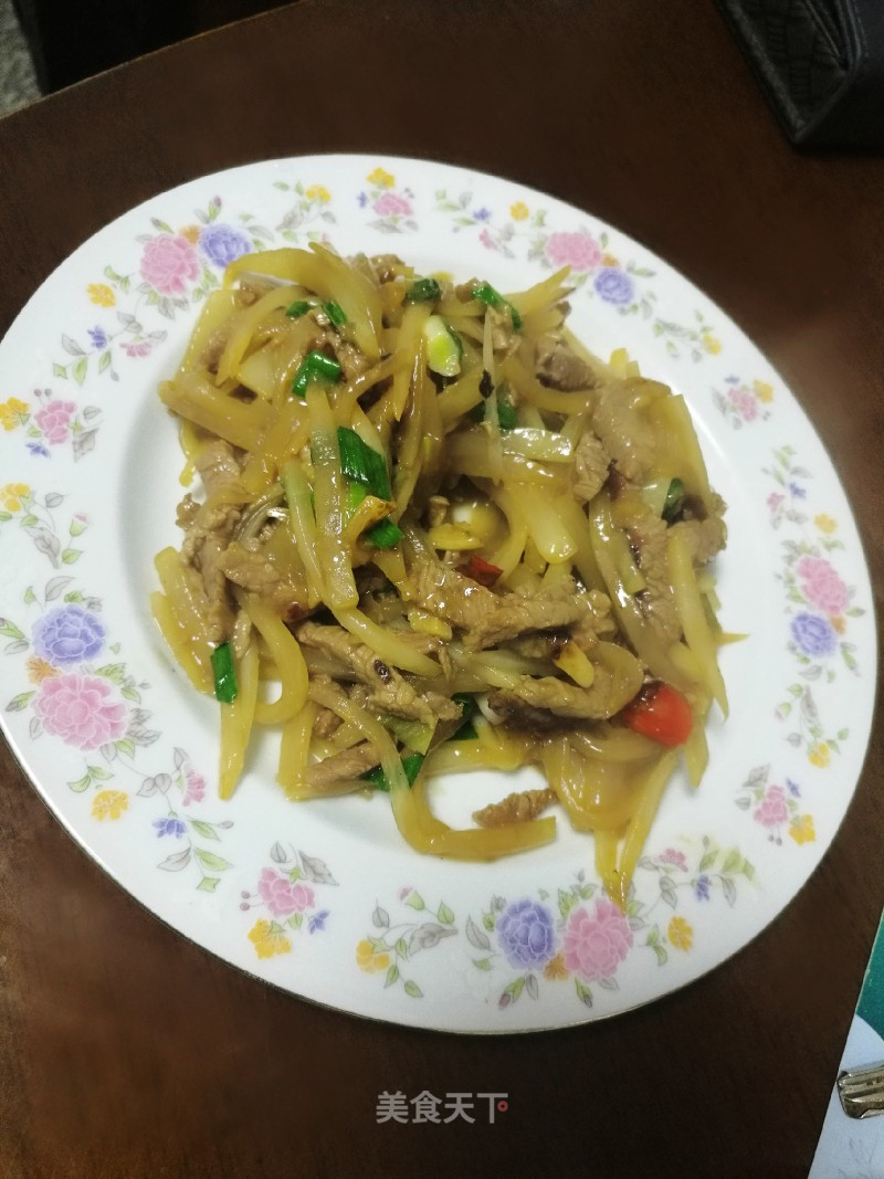 Stir-fried Beef with Shredded Radish recipe