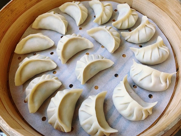 Steamed Dumplings with Pork and Beans recipe