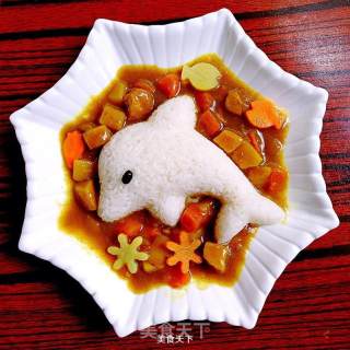 Dolphin Curry Potato Chicken Rice (lazy Version) recipe