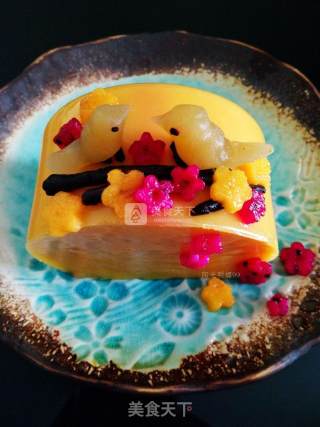 Niaoyu Flower Mango Pudding【creative Pudding】 recipe