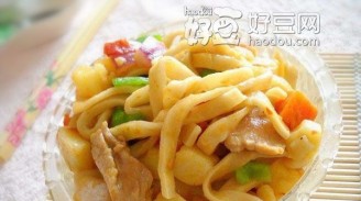 Di San Xian Braised Noodles recipe