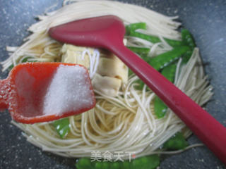 Snow Bean Noodles and Soba Noodles recipe