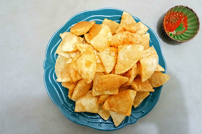 Dumpling Skin Pepper and Salt Crisp recipe