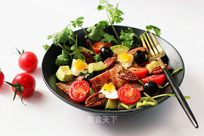 Healthy and Delicious [bacon Dried Fruit and Mixed Vegetable Salad] recipe