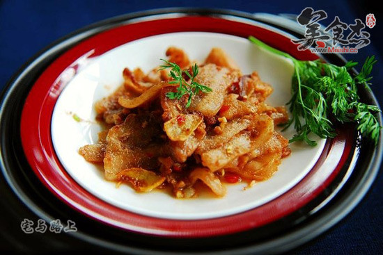 Pan-fried Pork Belly with Shrimp Paste recipe