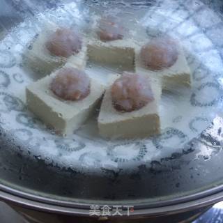 Steamed Shrimp Balls with Tofu recipe