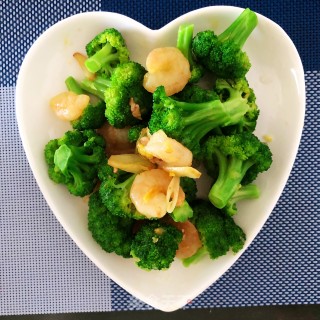 Fried Broccoli with Shrimp recipe