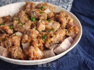 [guangdong] Steamed Taro with Pork Ribs in Black Bean Sauce recipe